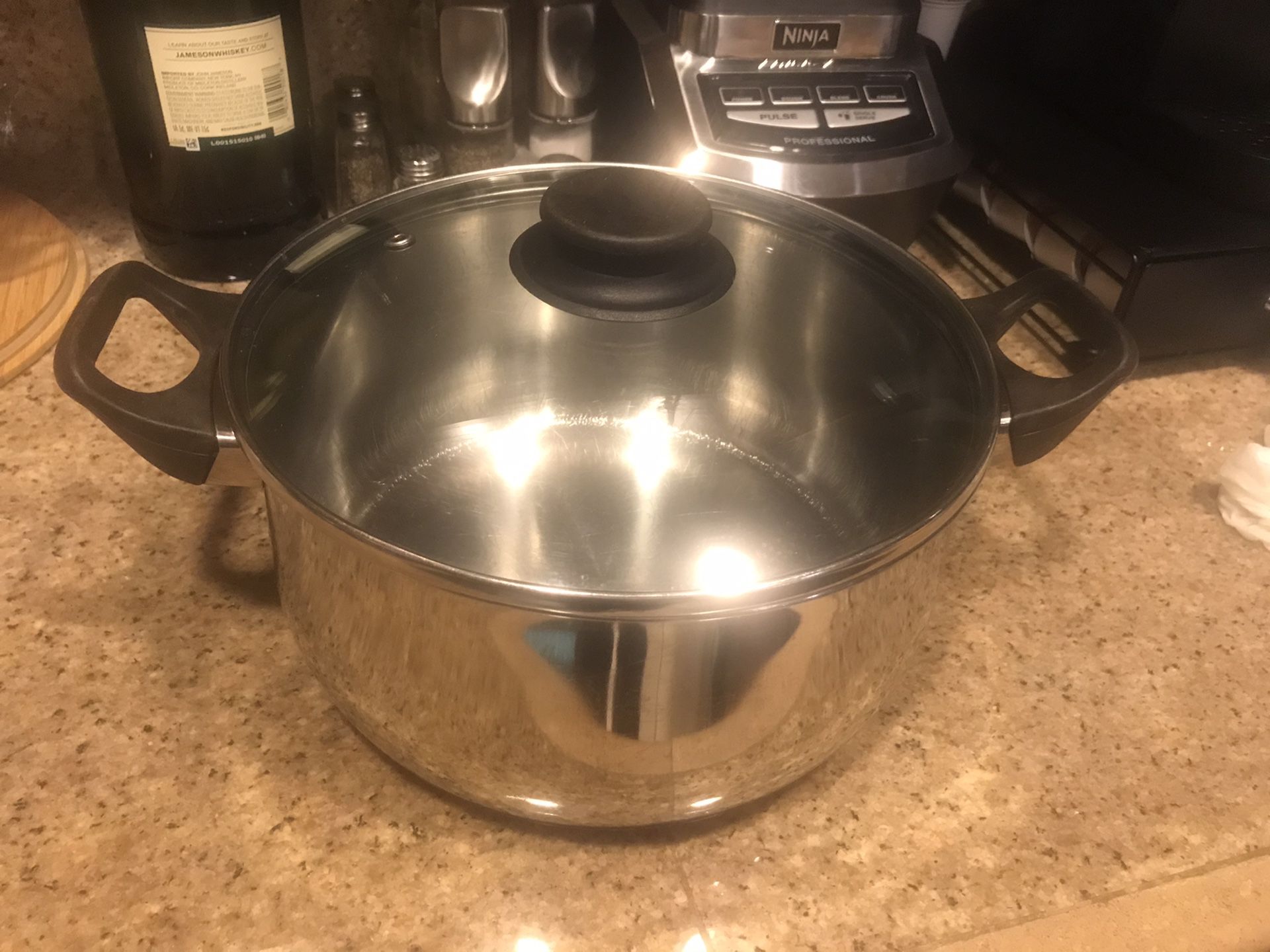 Stainless Steel Stock Pot and Pan w/Lid