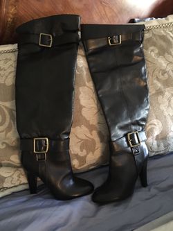 Knee Coach Boots. Size 6.5