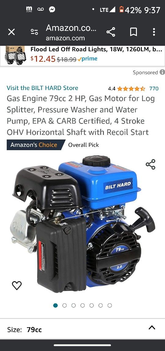 79cc 4stroke Predator Water Pump 1" for Sale in Kent, WA OfferUp