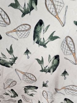 Baby blanket with fish