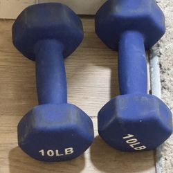 Pair Of 10lb Dumbbells -10$