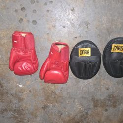 TITLE BOXING GLOVES AND PADS
