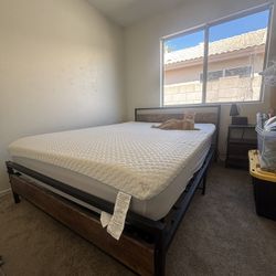 Queen Bed Frame And Nightstand