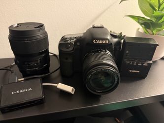 Canon 7D combo with Sigma 35mm 1.4 lens and 18-55mm lens