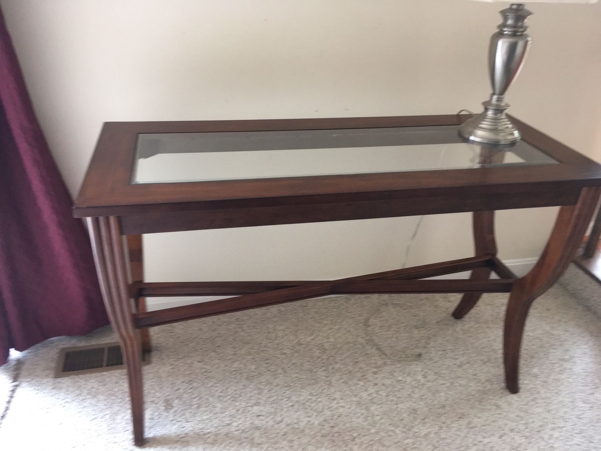 Side solid wood table