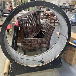 Assembled New 43 Large Cat Exercise Wheel for Indoor Cats, Quiet Cat Running Wheel with Safety Lock