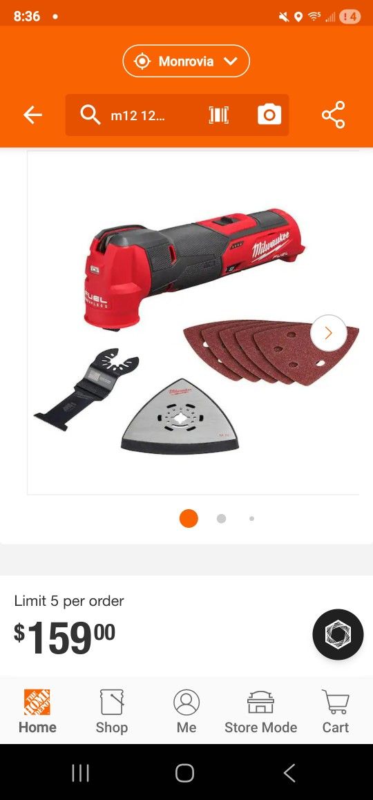 Milwaukee M12 Fuel Oscillating Multi Tool