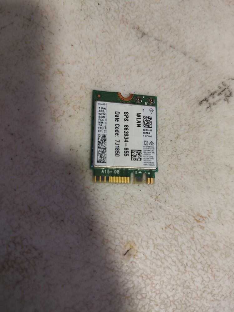 HP ProBook 450 G3 15.6" OEM WiFi Wirelesss Card 