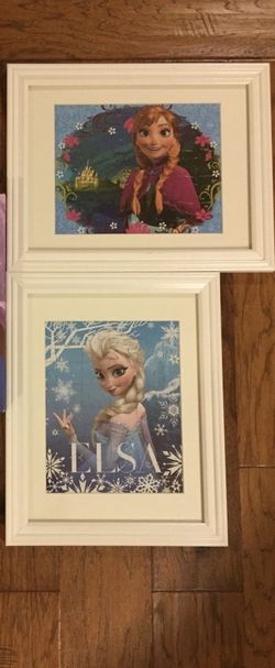 Elsa Anna puzzle framed pictures