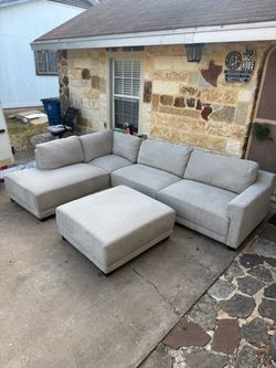Beige Sectional Couch