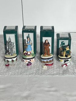 Midwest of Cannon Falls The Wizard of Oz Porcelain Hinged Trinkets with boxes