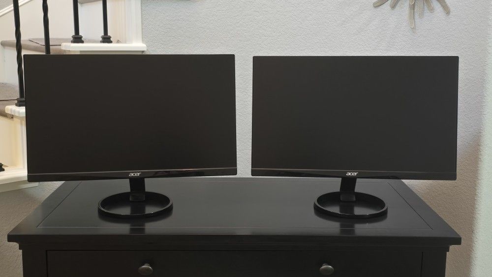 (2) Acer 24 Inch LED Monitors