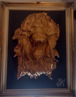 Lion Wall Art 3-D mounted on Custom Frame