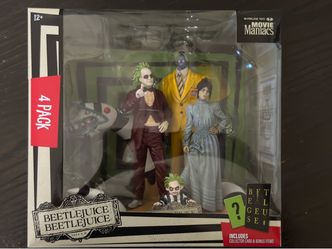 Beetlejuice Beetlejuice Movie Maniacs 6" Limited Edition 4 Pack of Figures