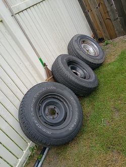 Chevy OBS Rims Only Three With Tires