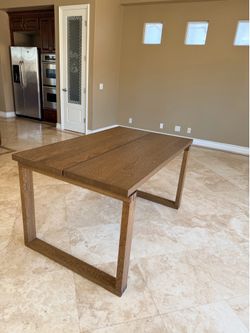 Restoration hardware style MCM wood dining table