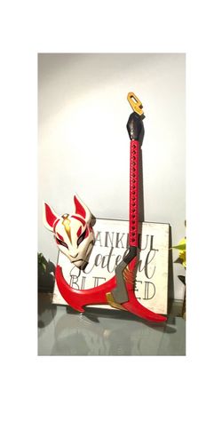 Fortnite Drift Mask & Light-Up Rift Edge Scythe Pickaxe (Spirit Halloween)