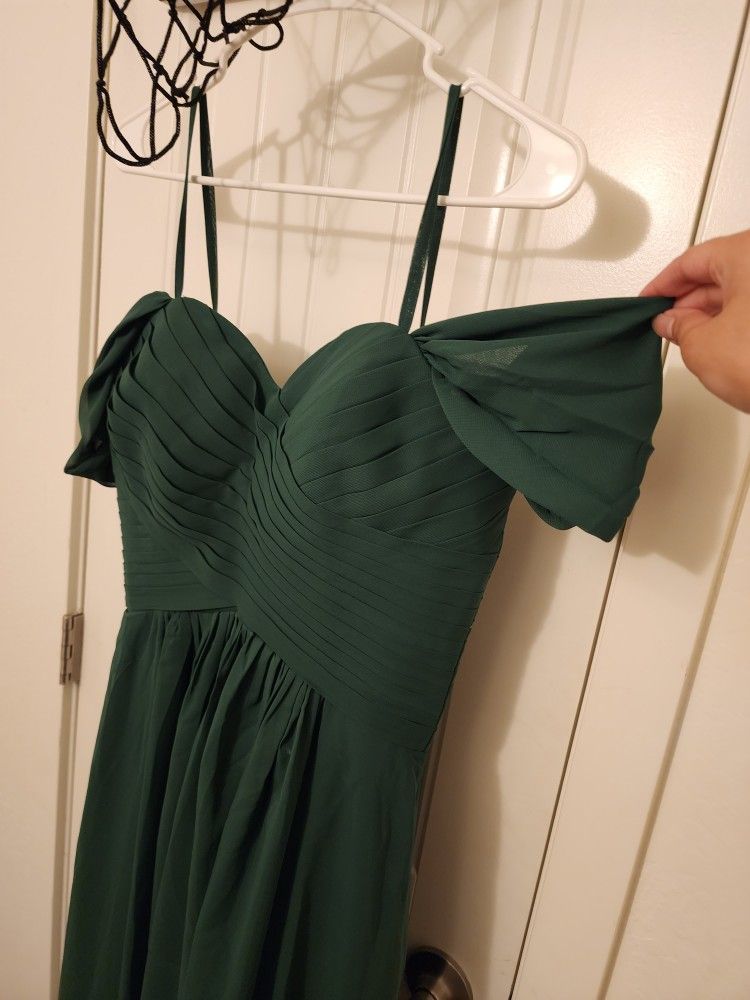 Dark Green Dress