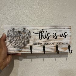 Key Hook Wall Decor