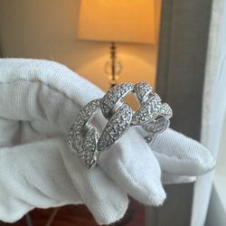 PLATA 925 Anillos Mónaco Talla 9 Únicamente 