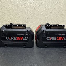 Bosch GBA18V80-2PK 18V CORE18V Lithium-Ion 8 Ah High Power Battery 2 Pack