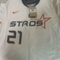 Brand New Astros Diaz Jersey Size M