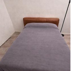 Queen Bed Frame – Valyou “Fantasy Bed” (Tabac) – Modern Upholstered