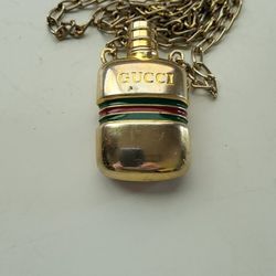 Gucci Perfume Bottle With Chain Rare
