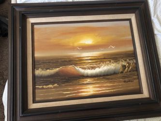 Frame landscape painting
