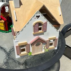 Real Wooden Doll House 