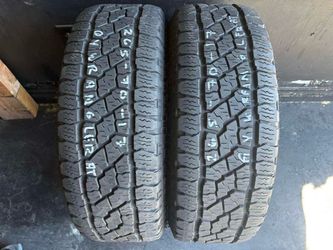 265-70-17LT Goodyear Wrangler A/T W/90% Life Used Tire Pair $140 Free Mounting And Balancing