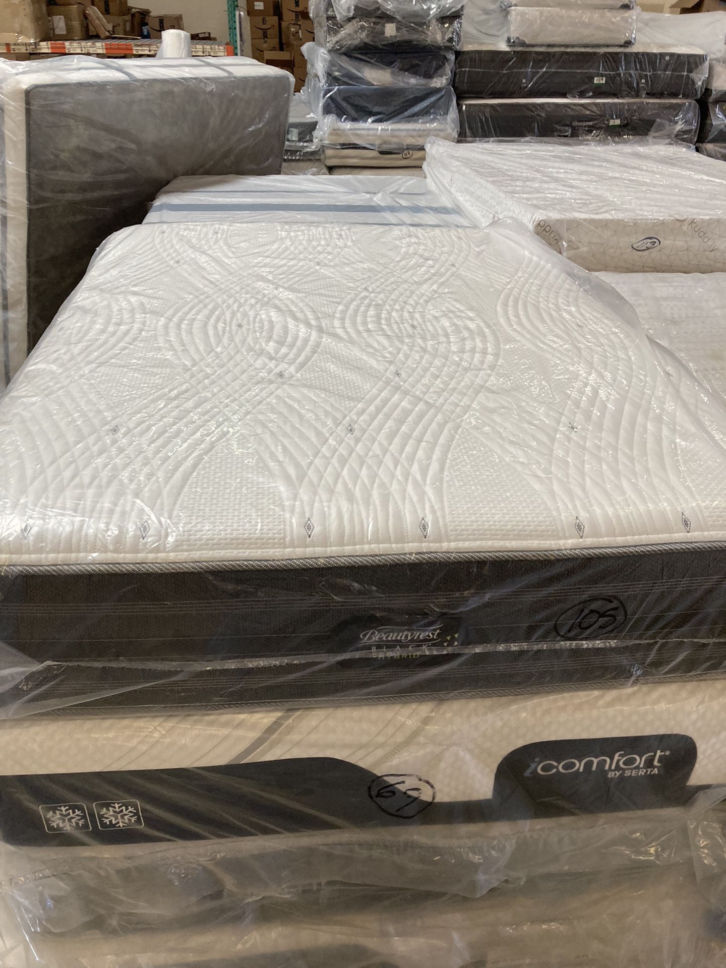 New Queen Simmons Beautyrest Hybrids Plus Alcove 3300 Mattress for