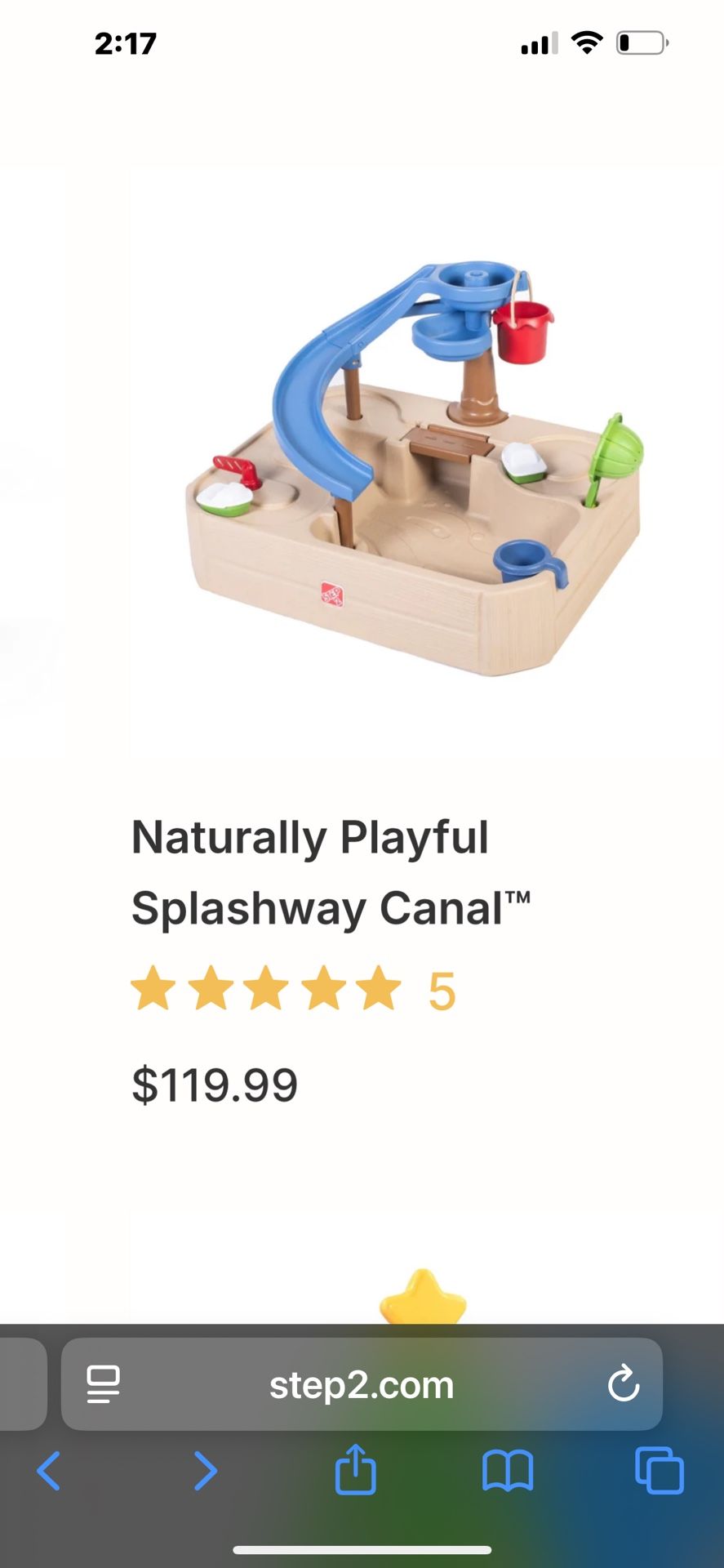 step 2 naturally playful splash well canal new