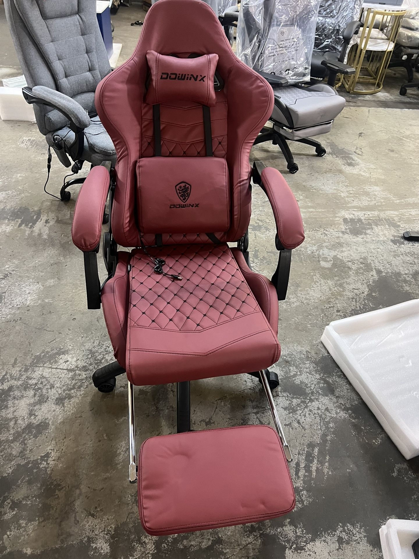 š„Spicer discount š„Gaming Chair with Pocket Spring Cushion, Ergonomic Computer Chair Footrest for Adults, High Back Game Chair Leather for Office Ga