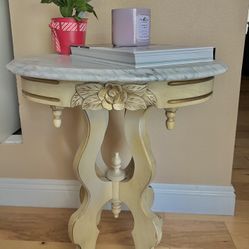 Rare French 1950’s Provincial Italian Oval Marble Accent Table