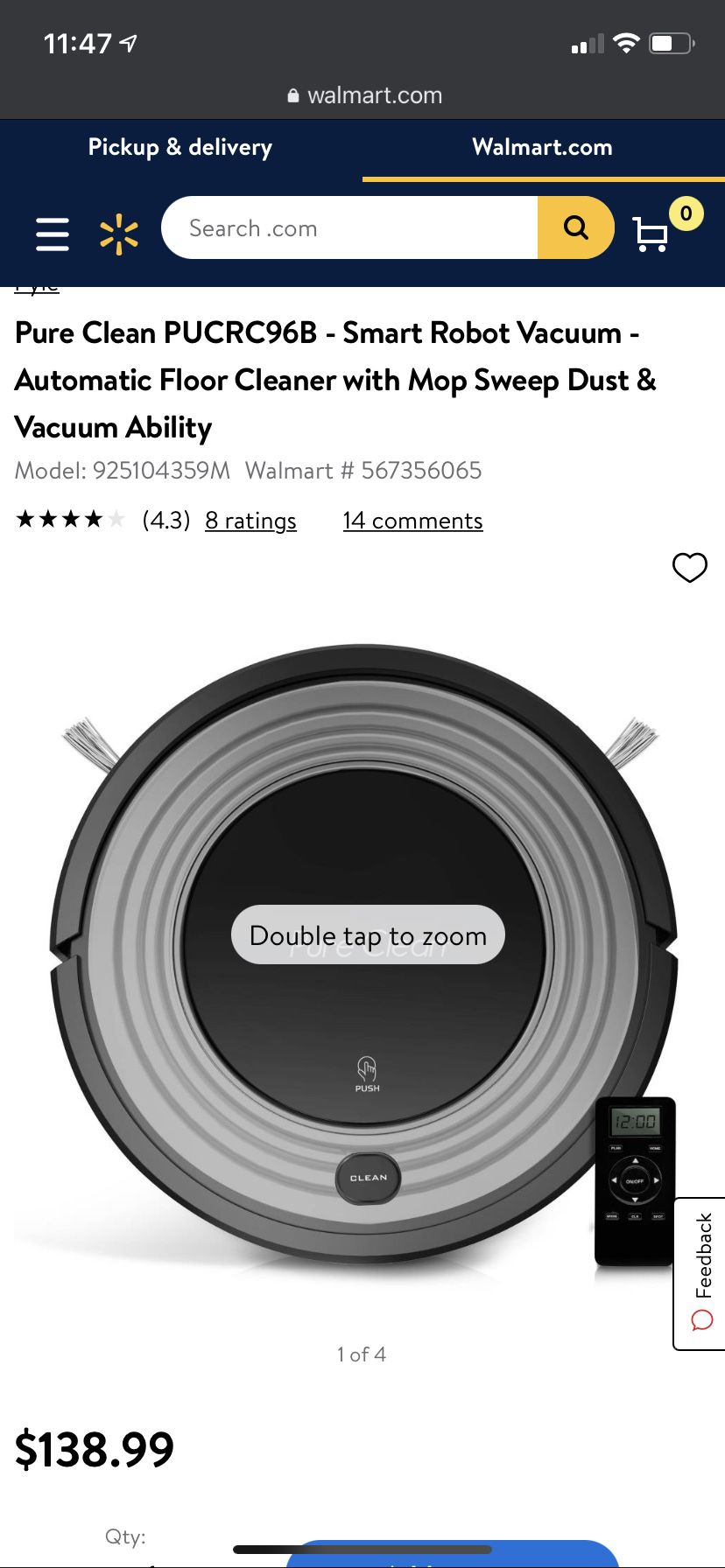 Robot Vacuum With Charger