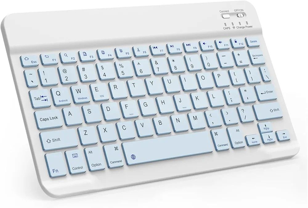 Bluetooth Keyboard, Rechargeable Compatible for iPad Pro, Air, Mini, Phone, Tablet, Samsung, Xiaomi, iOS, Android, Windows, Chrome Os