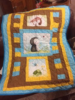 Handmade baby quilt