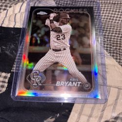 Kris Bryant Sepia Topps Chrome Refractor #177 Baseball Card  
