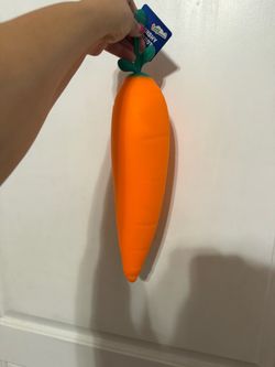 Squishy carrot orange 13” long