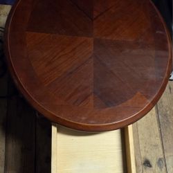 Wood Round Table $40