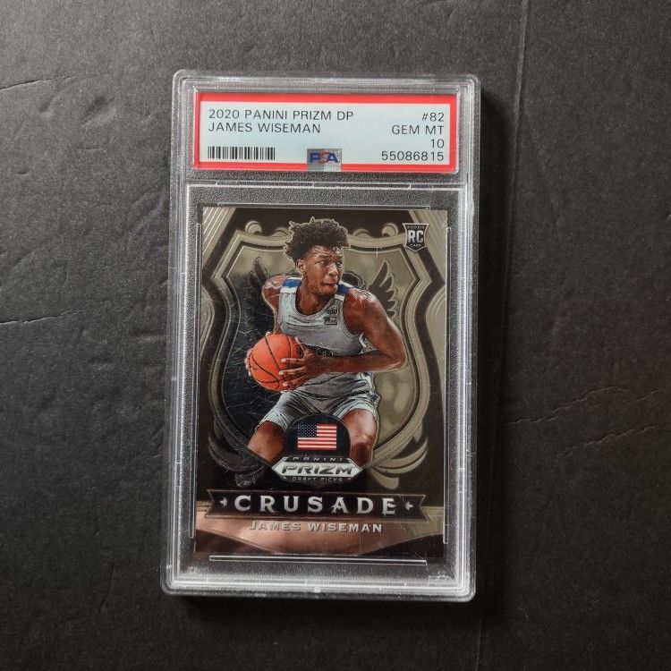 2020 Panini Prizm Draft Picks James Wiseman #82 Silver Prizm (RC) - PSA 10