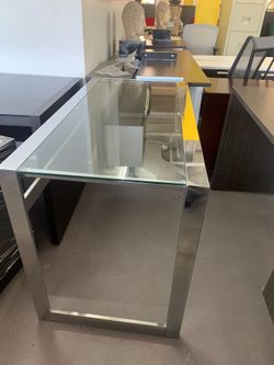 Glass desk 24”x48” new! Sale !