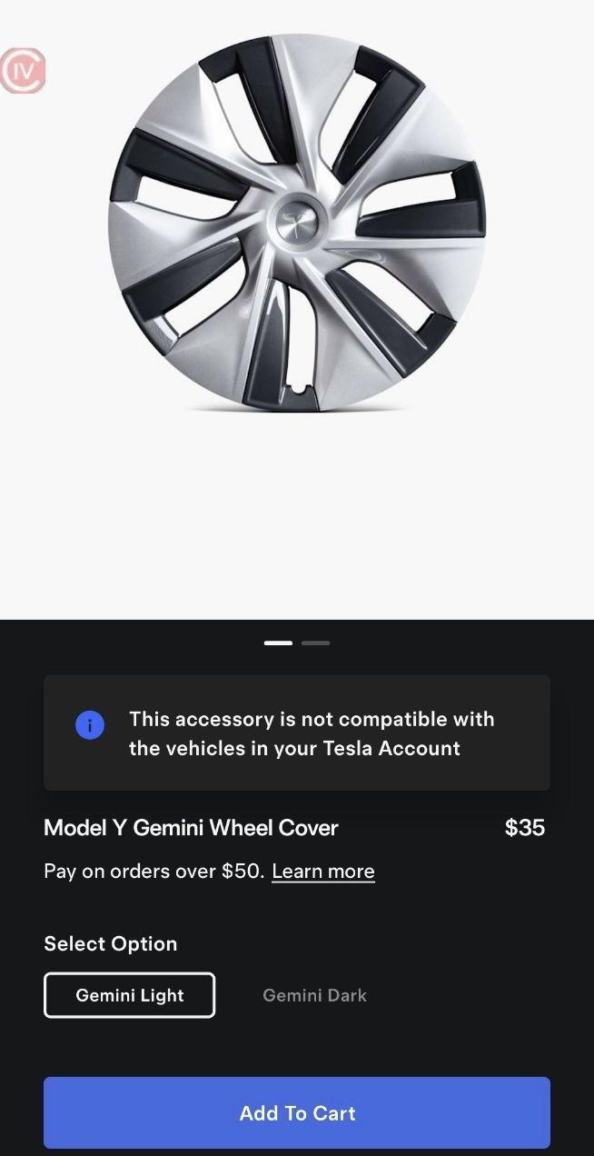Tesla Model Y Gemini Wheel Covers 