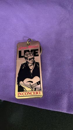 Rare circa 80 s George Michael brass key chain