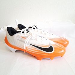 Nike Vapor Speed 3 White Orange Football Cleats 