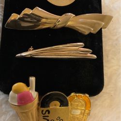 Gold tone Brooches..the Second Brooch Is (Sarah Cov)