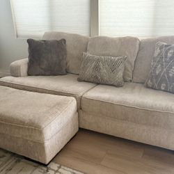 Ashley Furniture Alesandra Couch Sofa And Ottoman