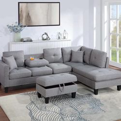 3 Pc Sectional Sofa Set