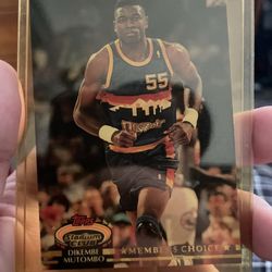1992-93 Topps Stadium Club - Members Choice Dikembe Mutombo #196